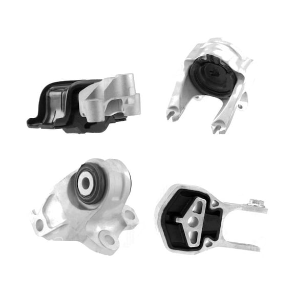 Engine and Transmission Mount Kit - 4 Piece - Compatible with 2014 - 2021 Ram ProMaster 1500 3.6L V6 2015 2016 2017 2018 2019 2020