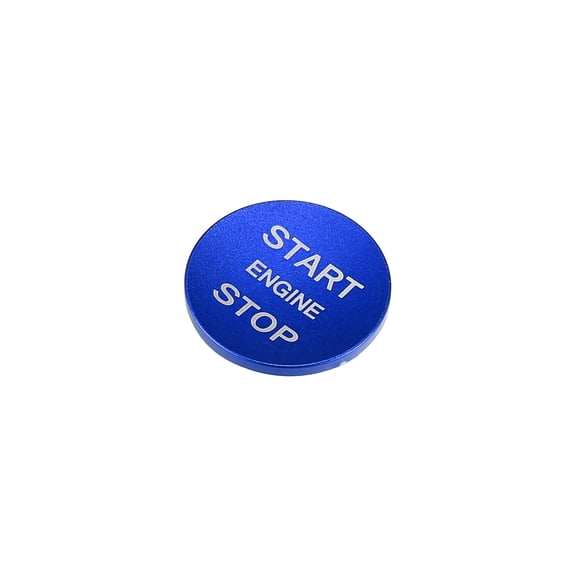 Engine for Start Stop Button Cover Trim Sticker for Jaguar XE for Range for Rover 2013-2021 Aluminum Alloy Blue