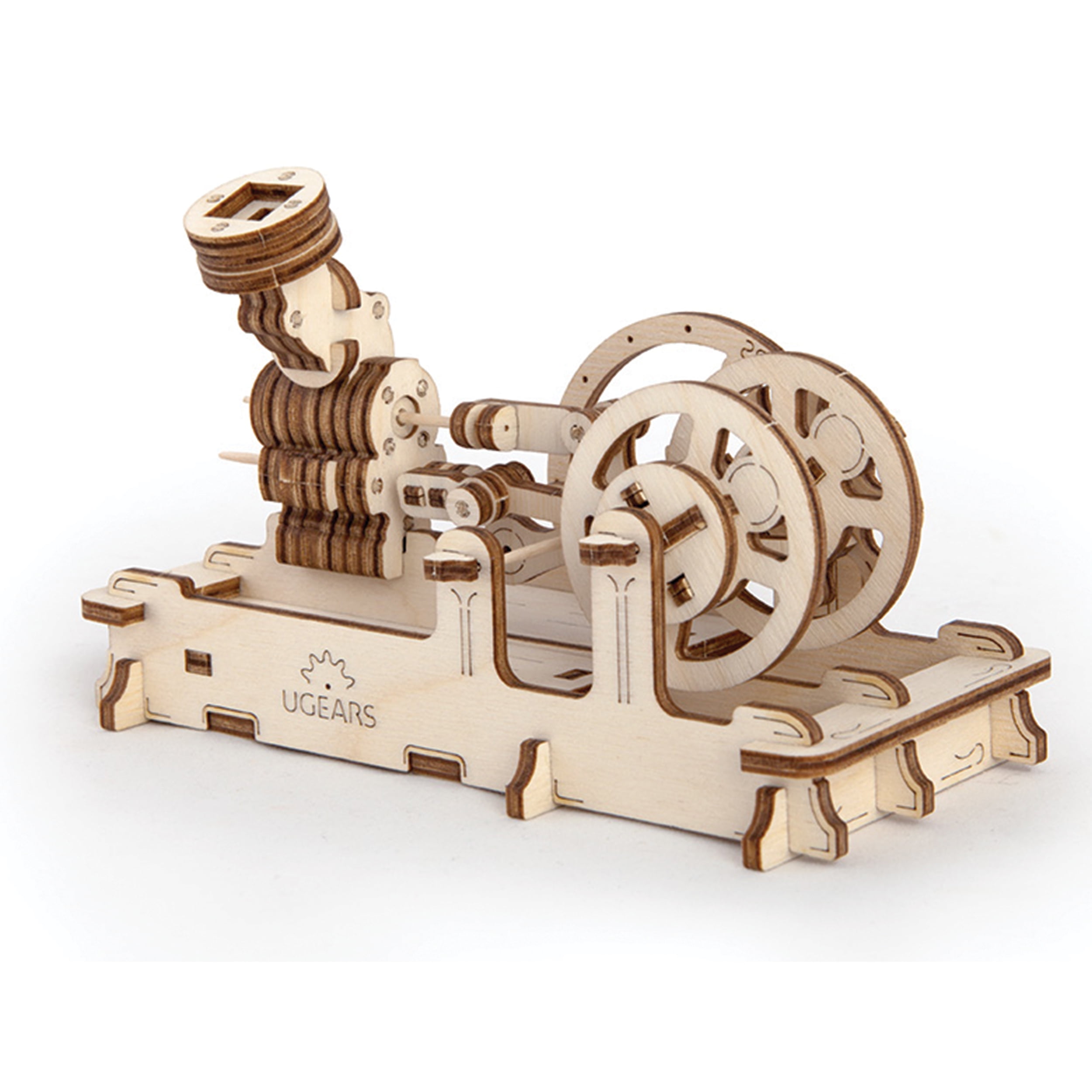 UGears Pneumatic Engine Mechanical Wooden 3D Model Kit