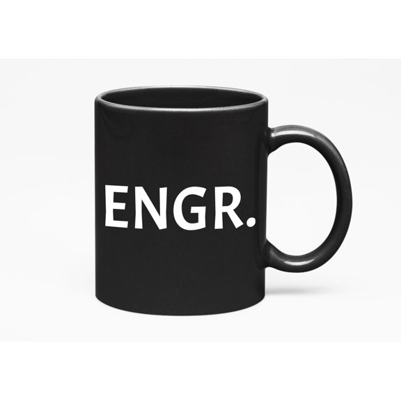 Engineer, Black 11oz Ceramic Mug