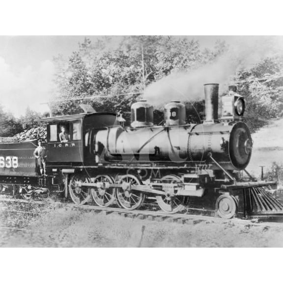 Engineer Casey Jones on Engine No 638, Figurative Transportation Unframed Photographic Print Wall Art by JE France Sold by Art.Com