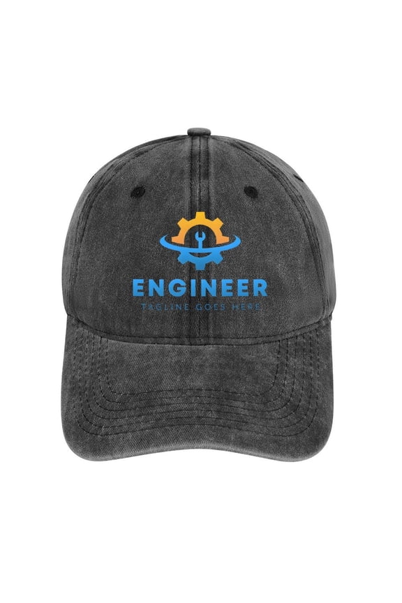 Engineer Charcoal Hat Adjustable Funny Fashion Unisex Baseball Cap For Men Women