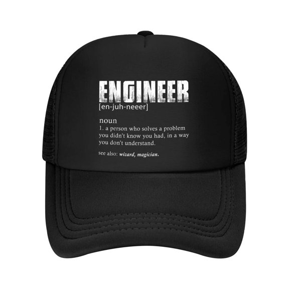 Engineer Definition Funny Engineering Baseball Cap