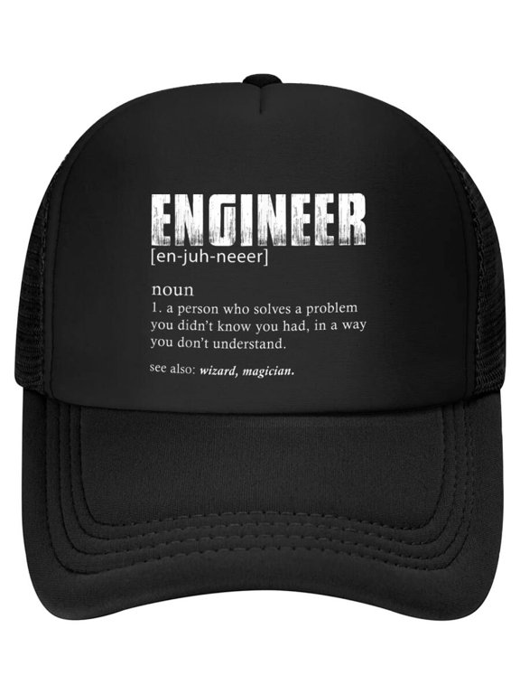 Engineer Definition Funny Engineering Baseball Cap