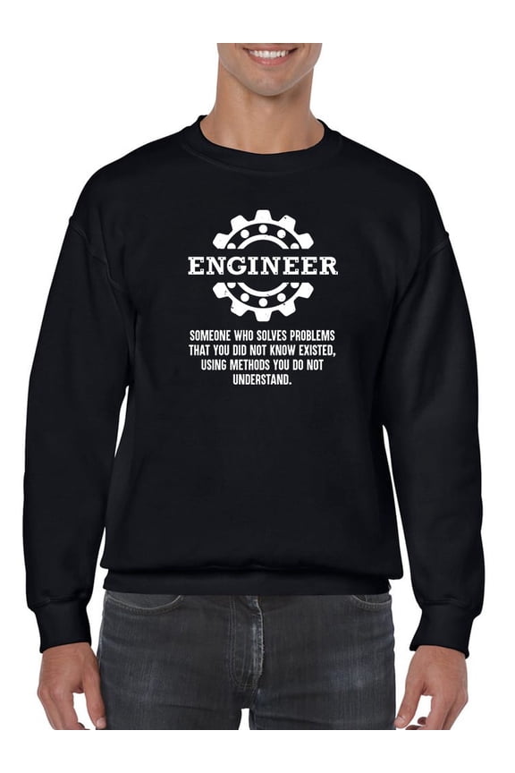 Engineer Definition Sweatshirt Men -Smartprints Designs, Male Medium