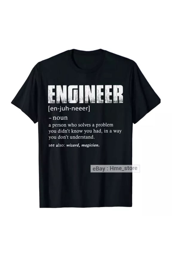 Engineer Definition T-Shirt Funny Engineering Mechanical Civil Electrical MEP