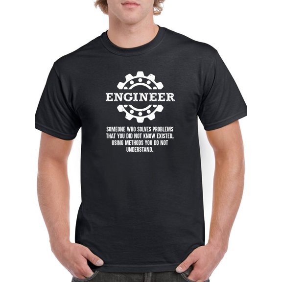Engineer Definition T-Shirt Men -Smartprints Designs, Male x-Large