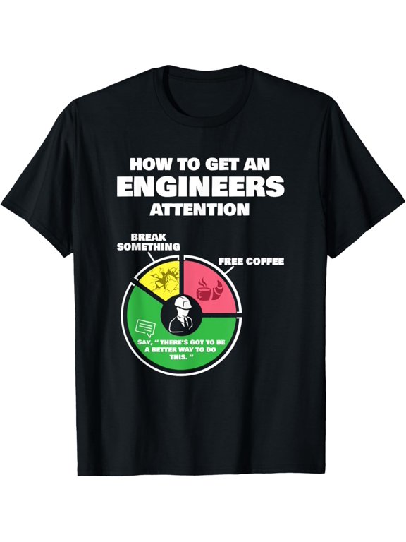 Engineer Engineering Gifts - How To Get Engineers Attention T-Shirt