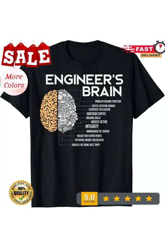 Engineer - Engineers Brain - Funny Engineering Tee Gift Unisex T-Shirt