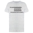 thumbnail image 1 of Engineer Funny Good At Math T-Shirt Men -Image by Shutterstock, Male 3X-Large, 1 of 2