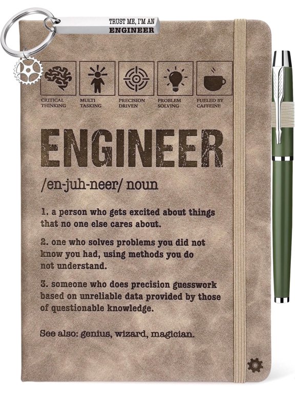 Engineer Gifts Men Women Mechanical Engineering Graduation Gift Journal Keychain Pen Set