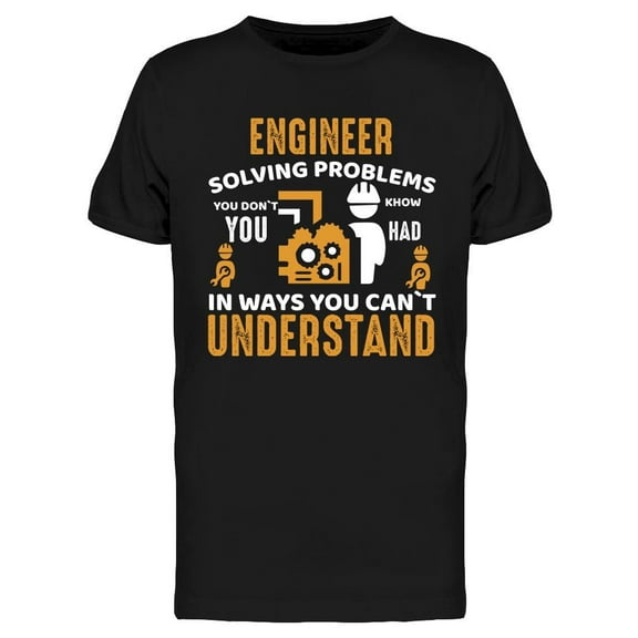 Engineer Graphic Design T-Shirt Men -Image by Shutterstock, Male XX-Large