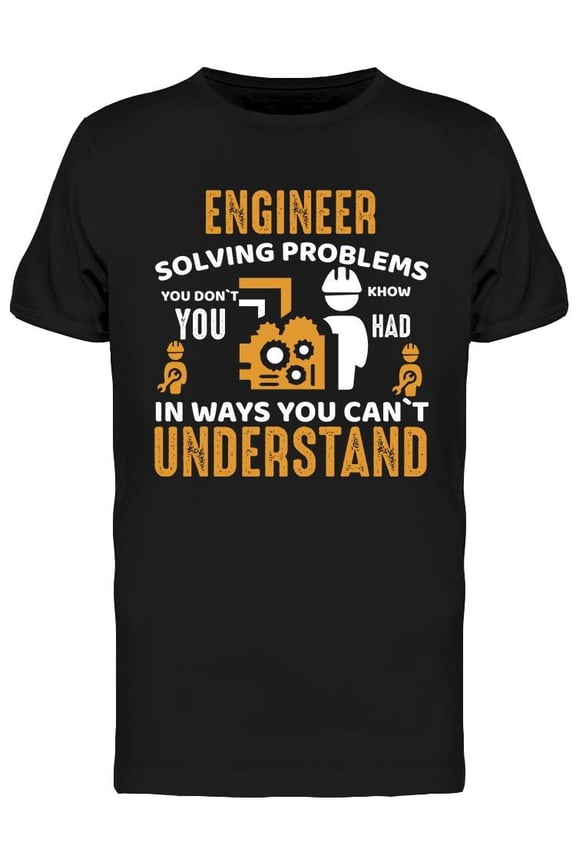 Engineer Graphic Design T-Shirt Men -Image by Shutterstock, Male XX-Large