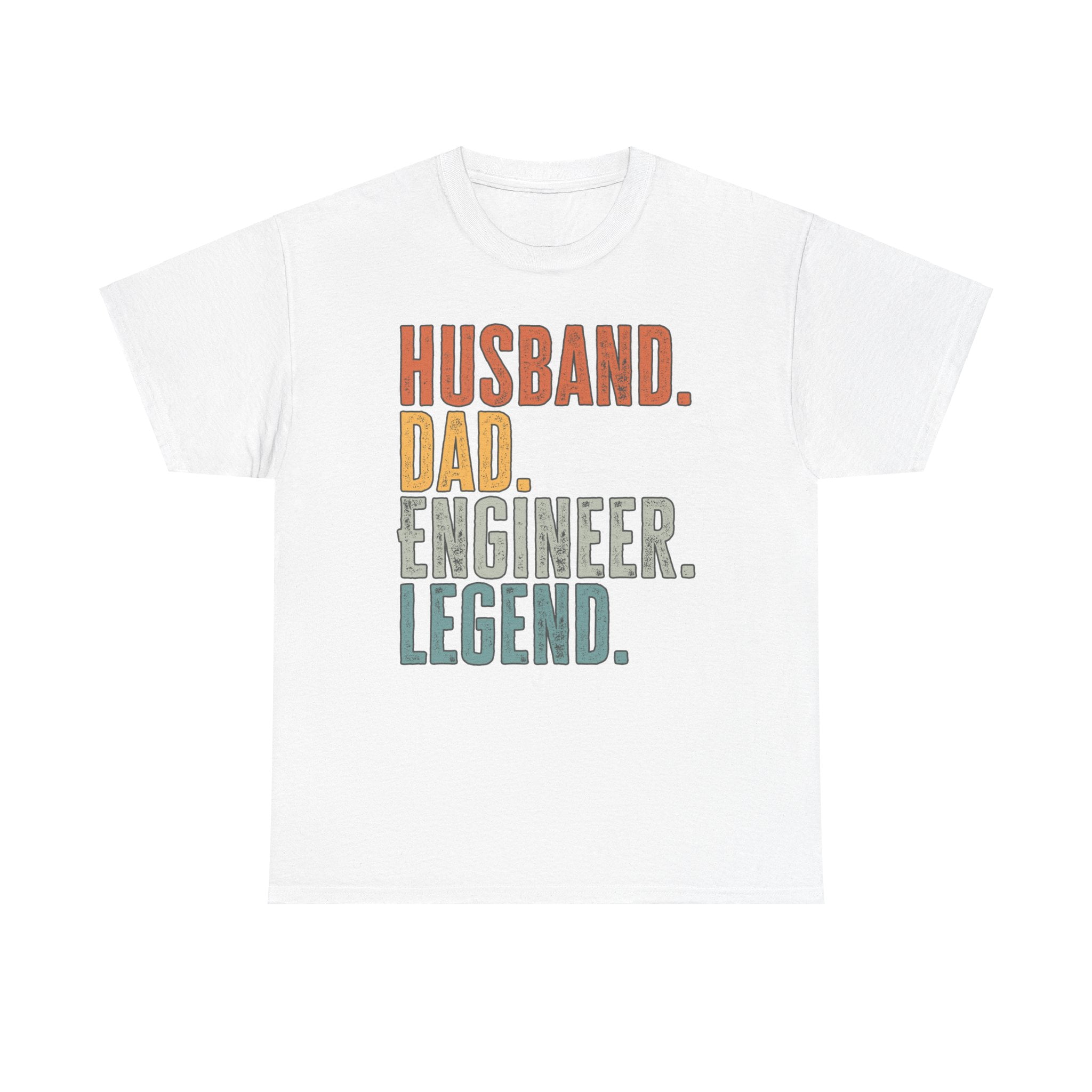 Engineer Husband Dad Engineering Shirt Gifts Tshirt Tee Crew Neck ...