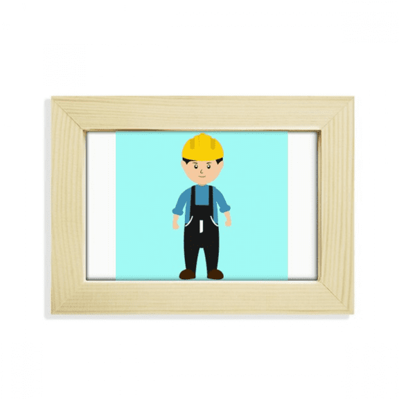 Engineer Labour Force Worker Outline Desktop Decorate Photo Frame Picture Art Painting 5x7 inch