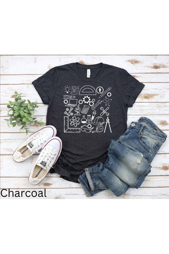 Engineer Mechanical Chemical Science Instructor Doodles Shirt Aesthetic Graphic T-Shirt Gift Tshirt All Size S-5XL