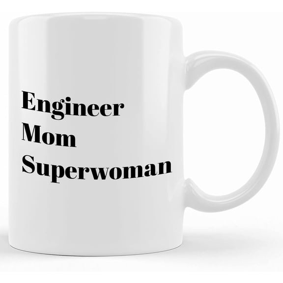 Engineer Mom Mug Superwoman Best Engineering Gifts For Her, Engineer Graduation Gifts For Women, Technologist Coffee Cup, Mother's Day Gifts For Mom From Son, Kids, Gift For Mom, Funny Mom Mug, Birth