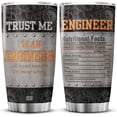 thumbnail image 1 of Engineer Nutritional Facts Tumbler 20 Oz Funny Saying Coffee Cup With Lid Things For Engineers Student Engineer Dad Mug Insulated Mechanical Engineering Gifts For Men Husband Tumbler 05P, 1 of 7