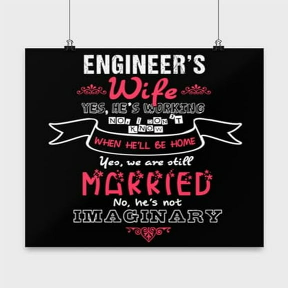 Engineer Design Poster - Home Office Decor - 13x13 Poster Print