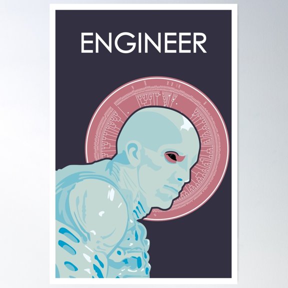 Engineer (Prometheus) Poster Wall Art, Modern Wall Decor For Living Room Bedroom, 24x36 UNFRAMED