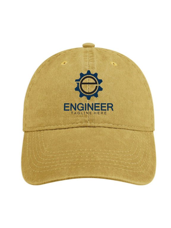 Engineer Sand Colour Hat Adjustable Funny Fashion Unisex Baseball Cap For Men Women