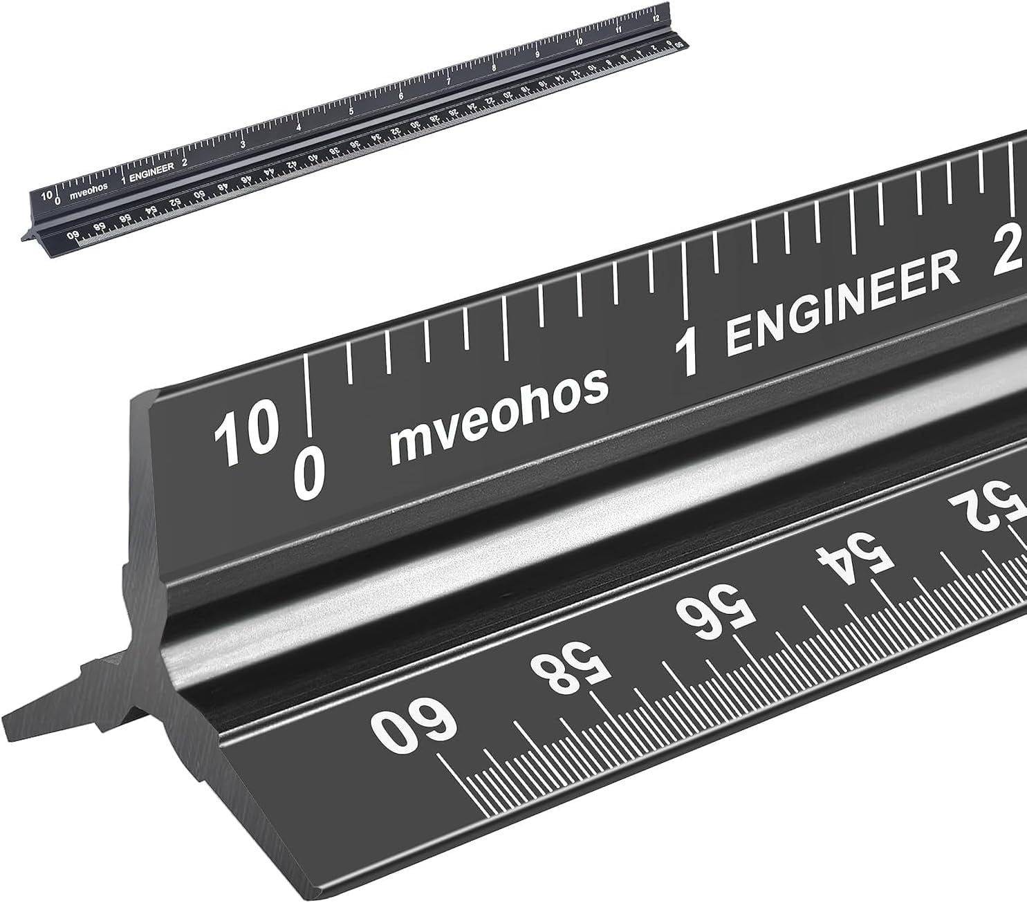 Engineering Scale Ruler 360 Engineer Scale Ruler, Imperial Measurements 12'', Laser-Etched Aluminum ...