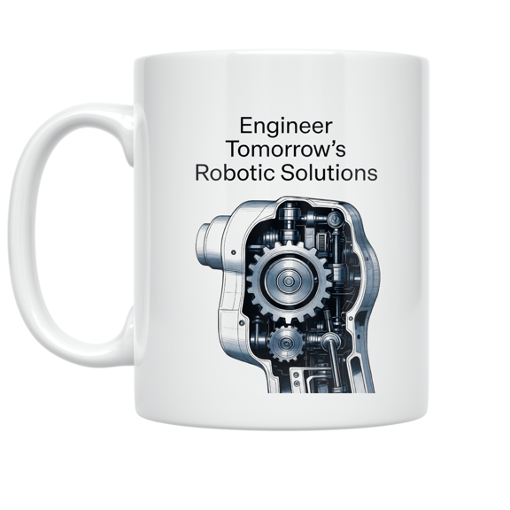 Engineer Tomorrow's Robotic Solutions - Tech Enthusiast - 11 oz Ceramic Coffee Mug