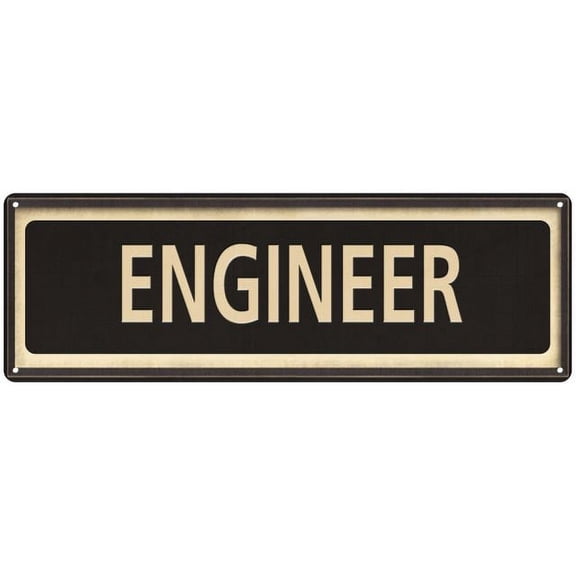 Engineer Vintage Looking Metal Sign Home Decor 6x18 206180066033