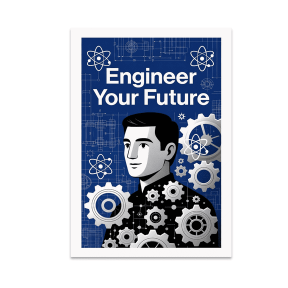 Engineer Your Future Art - Engineering Intern - 13x19 Poster Print