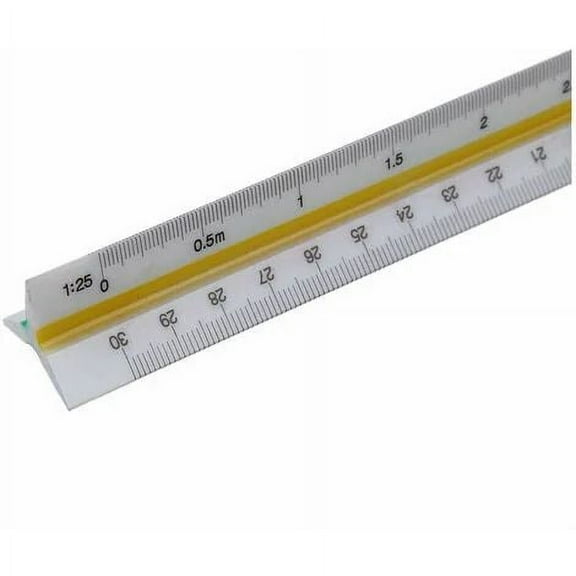 Engineer's Scale Ruler, Professional Grade, Durable Laser Cut Prints, for Architectural Drafting
