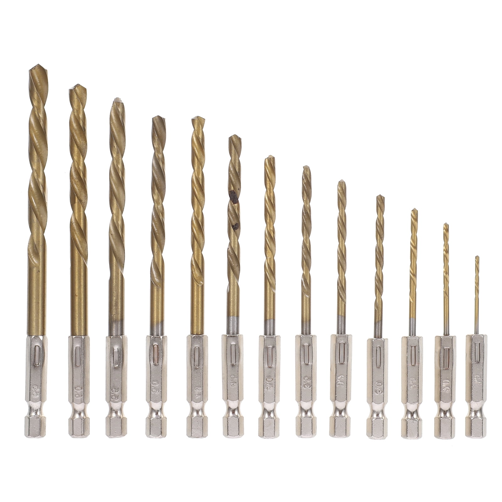 Engineered Drill Bits for Glass Titanium Twist Twisted Steel Power