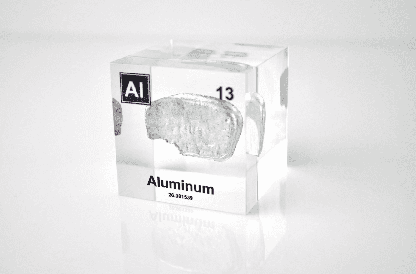 Engineered Labs Educational Aluminum Element Cube Display Clear Acrylic ...