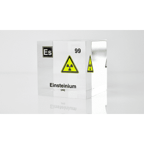Engineered Labs Educational Einsteinium Element Cube Display Clear Acrylic USA