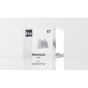 Engineered Labs Educational Holmium Element Cube Display Clear Acrylic USA
