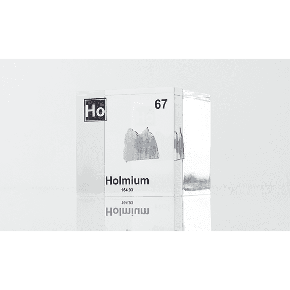Engineered Labs Educational Holmium Element Cube Display Clear Acrylic USA