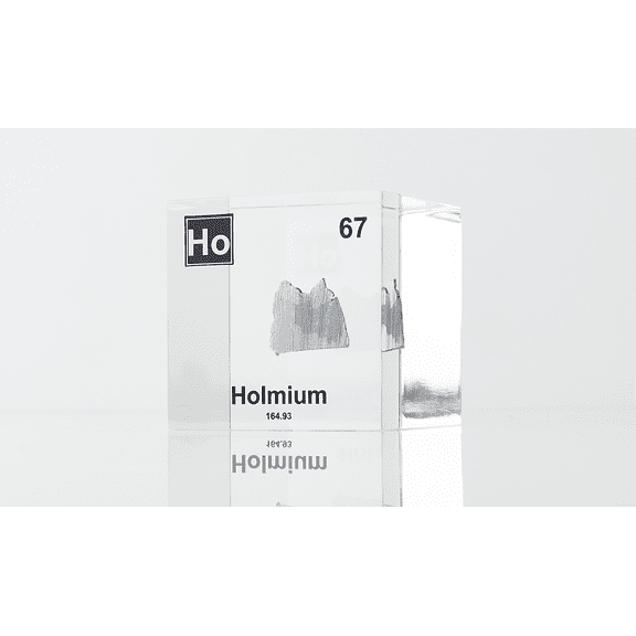 Engineered Labs Educational Holmium Element Cube Display Clear Acrylic USA