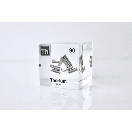 Engineered Labs Educational Thorium Element Cube Display Clear Acrylic USA