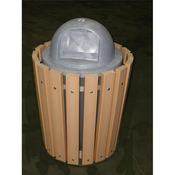 Engineered Plastic Systems GC32 Steel Frame Plastic Slats in Cedar and Stainless Hardware