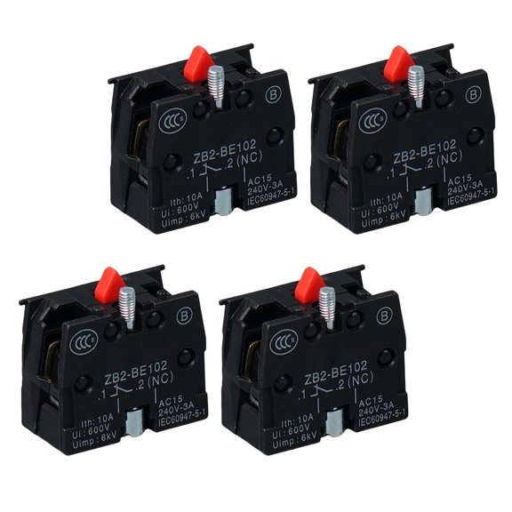 Engineered Pushbutton Switches 4 Pack Contact Point High Performances for Automation Systems and Builds Daily Use