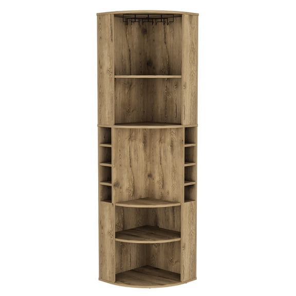 Engineered Wood - Elevated Rack for Glassware - Living Room Bar / Convenient Glass Access