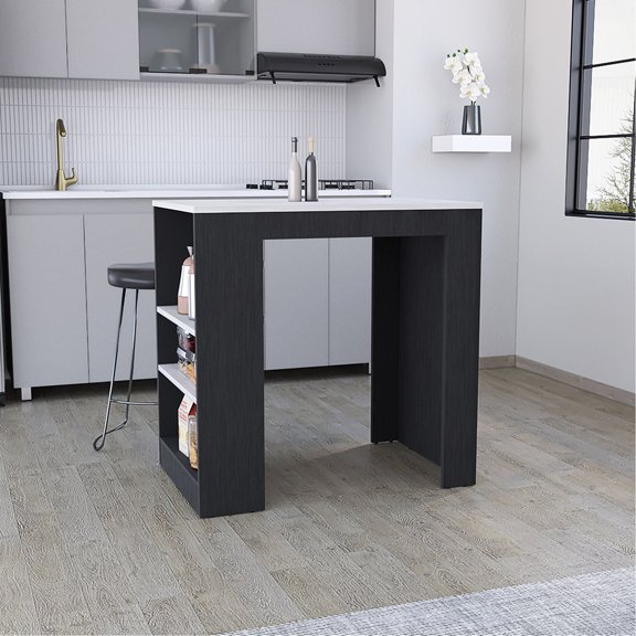 Engineered Wood Kitchen Island / A Nice Place for Dining and Kitchen Storage