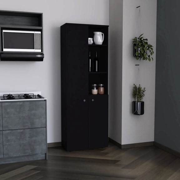 Engineered Wood Structure - 5 - tier Shelving - Pantry Tidying - Quick Assembly for Transport