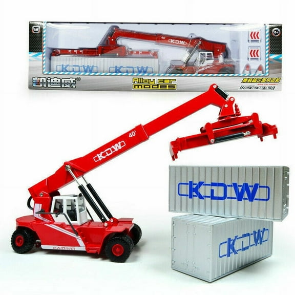 Engineering Container Stacker Front Trolley Alloy Diecast Model 1:50 Kids Toys