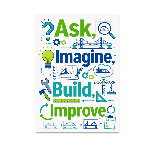 Engineering Design Principles Poster - STEM Enthusiast - 13x19 Poster Print