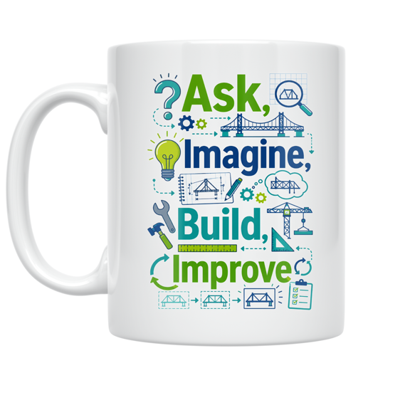 Engineering Design Visuals - STEM Enthusiast - 11 oz Ceramic Coffee Mug