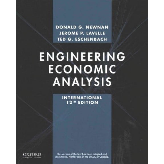 Engineering Economic Analysis