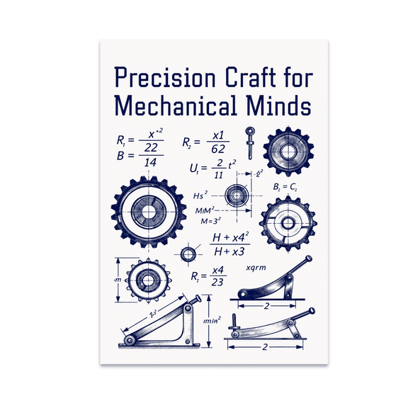 Engineering Formulas Wall Art - Mechanical Minds - 13x19 Poster Print
