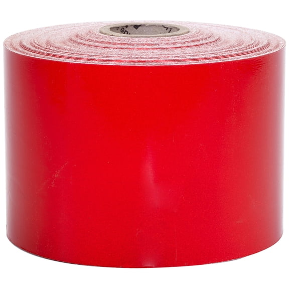Engineering Grade Retro Reflective Adhesive Tape, 10 yds Length x 4 Width, Red