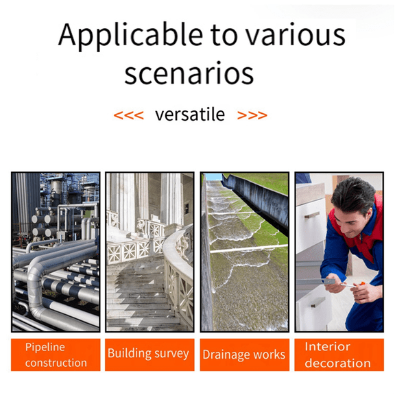 Engineering Inclinometer, Universal Slope Measuring Scale, Multifunctional Goniometer Instrument Measuring Tool A,1 * Measuring ruler