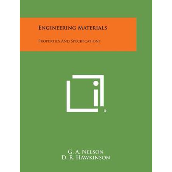 Engineering Materials: Properties and Specifications Paperback